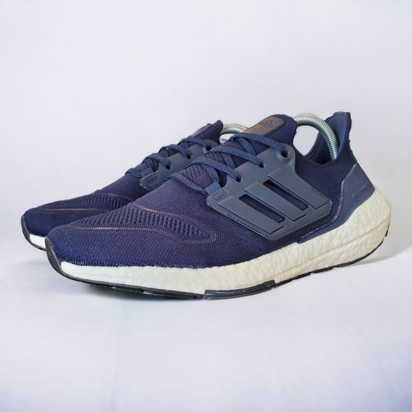 Adidas UltraBoost 22 Navy Collegiate, Size 10  Running Sneakers Shoe GX5461 - Picture 4 of 16